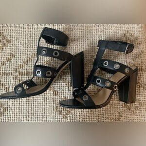 Saks Fifth Avenue Black Gladiator Heels - Size 11M